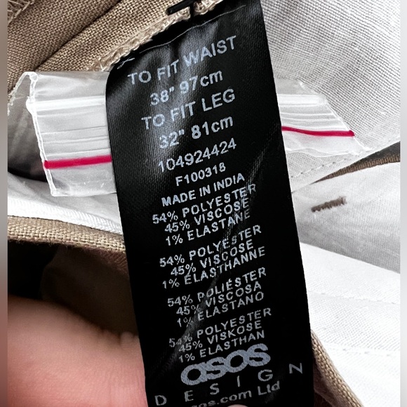 ASOS Cargo Pants in Tan Men’s Sz 38 - Picture 6 of 10